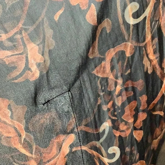 V-Neck Crystal Embellished Sheer Boho Kaftan Dress One Size Fits Most New - Picture 6 of 9